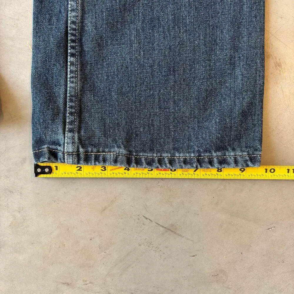 y2k levi’s 527 faded bootcut flared distressed jeans